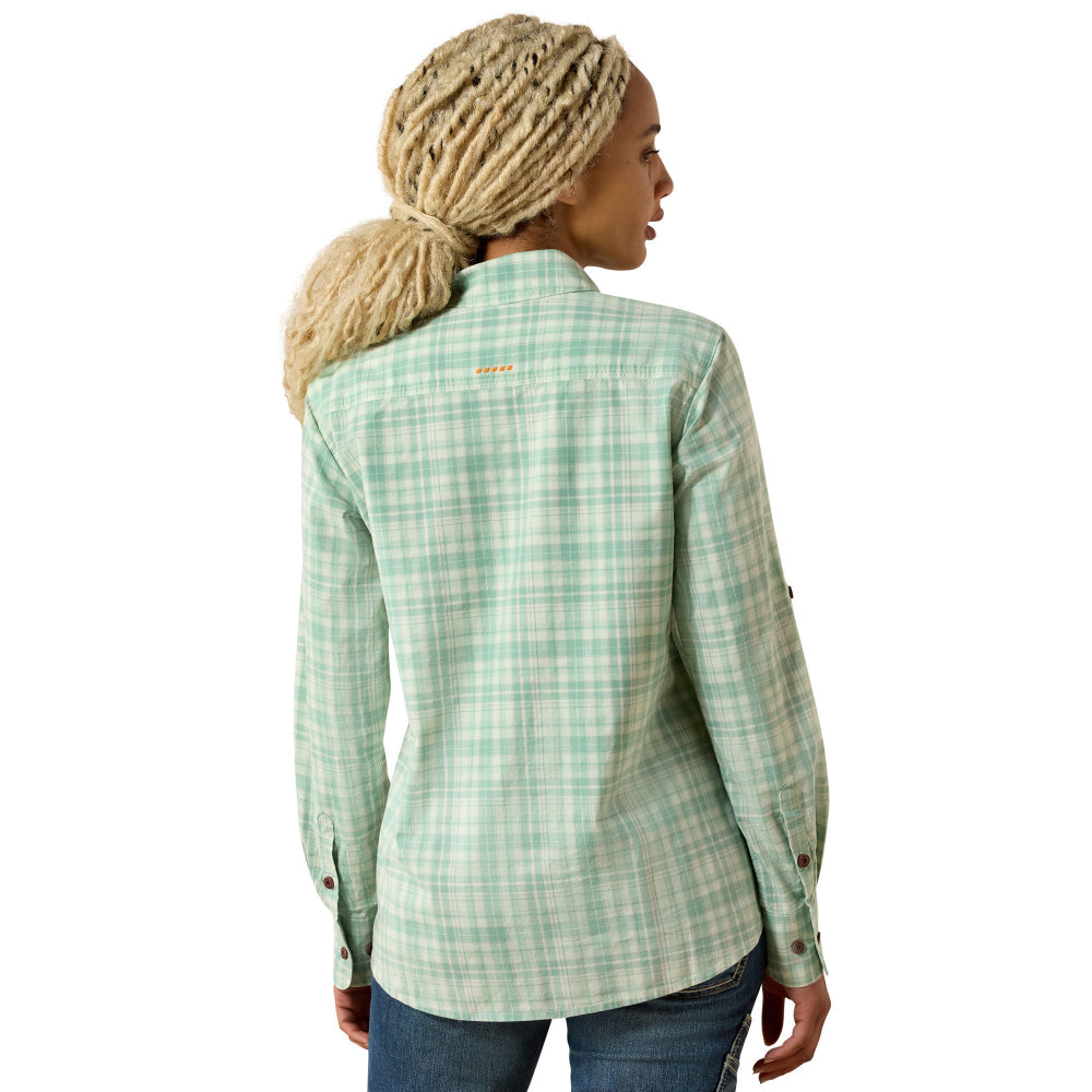 Ariat Womens Work Shirt | Rebar Made Tough | Clearly Aqua
