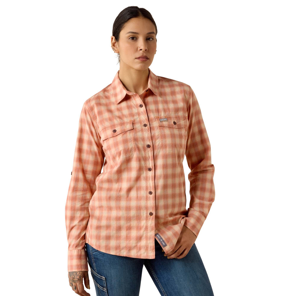 Ariat Womens Work Shirt | Rebar Made Tough | Langoustino