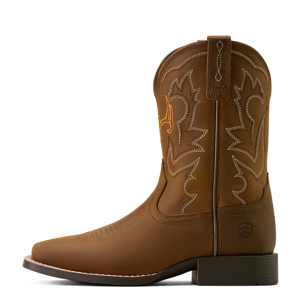 Ariat Youth Western Boots | Deer Ridge | Distressed Brown