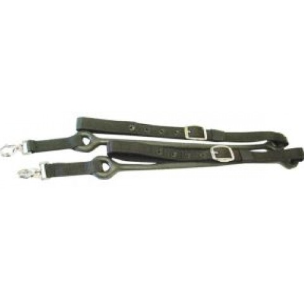 RUBBER SIDE REIN BLK