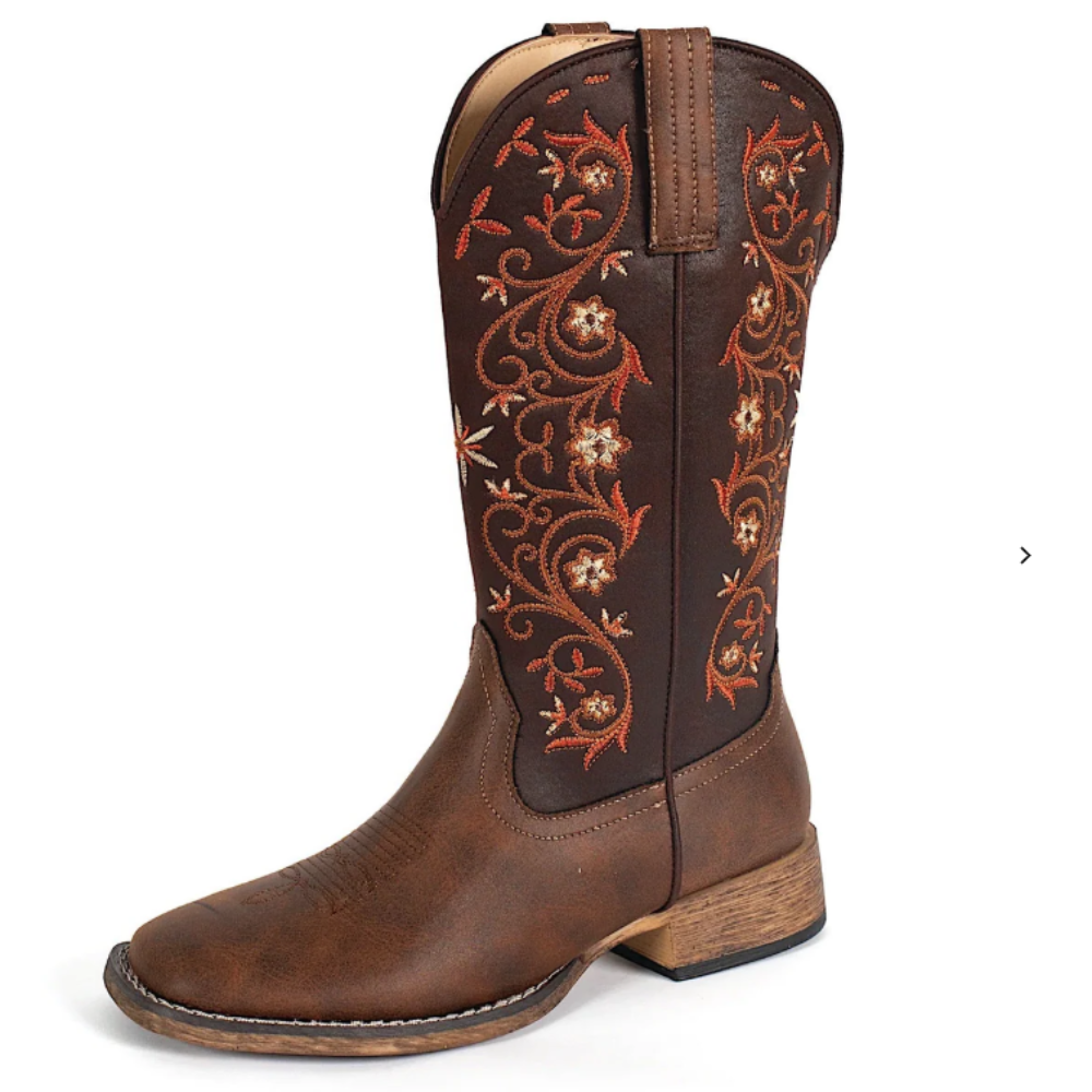 Roper Womens Western Boot | Bailey | Brown / Chocolate Embroidered
