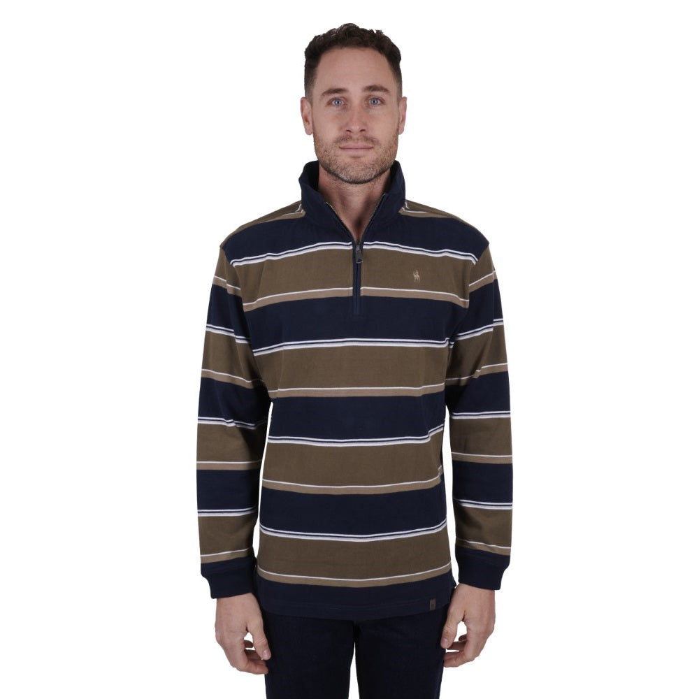 Thomas Cook Mens Shirts | Rossdale | Rugby | Navy / Dark Tan