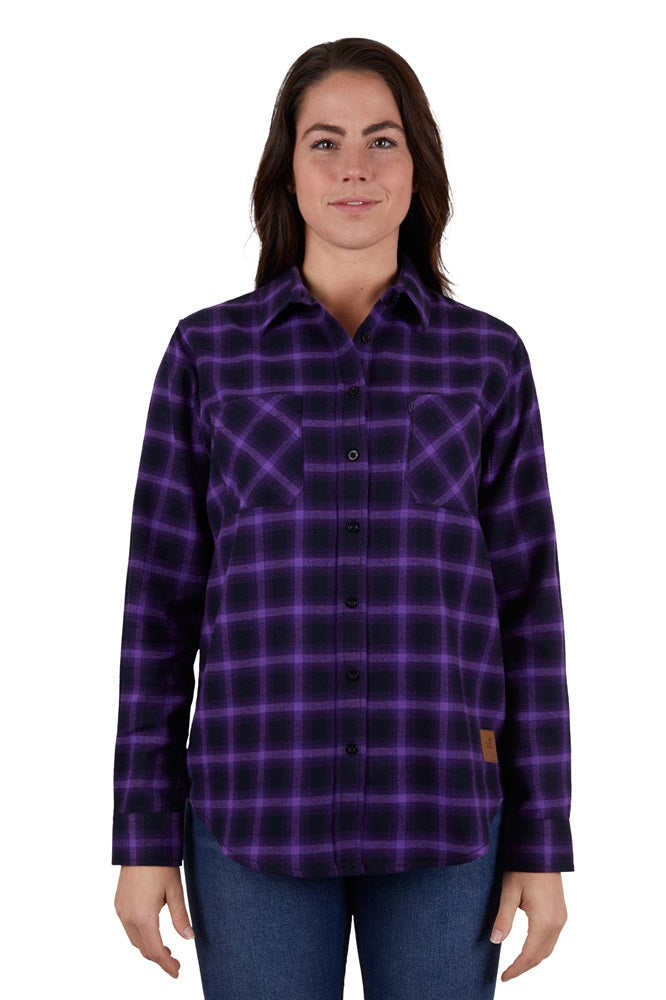 Thomas Cook Womens Shirt | Nicole | Thermal | Navy / Purple