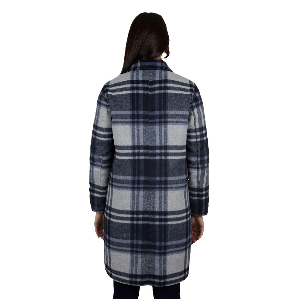 Thomas Cook Womens Coat | Leicester | Navy Check