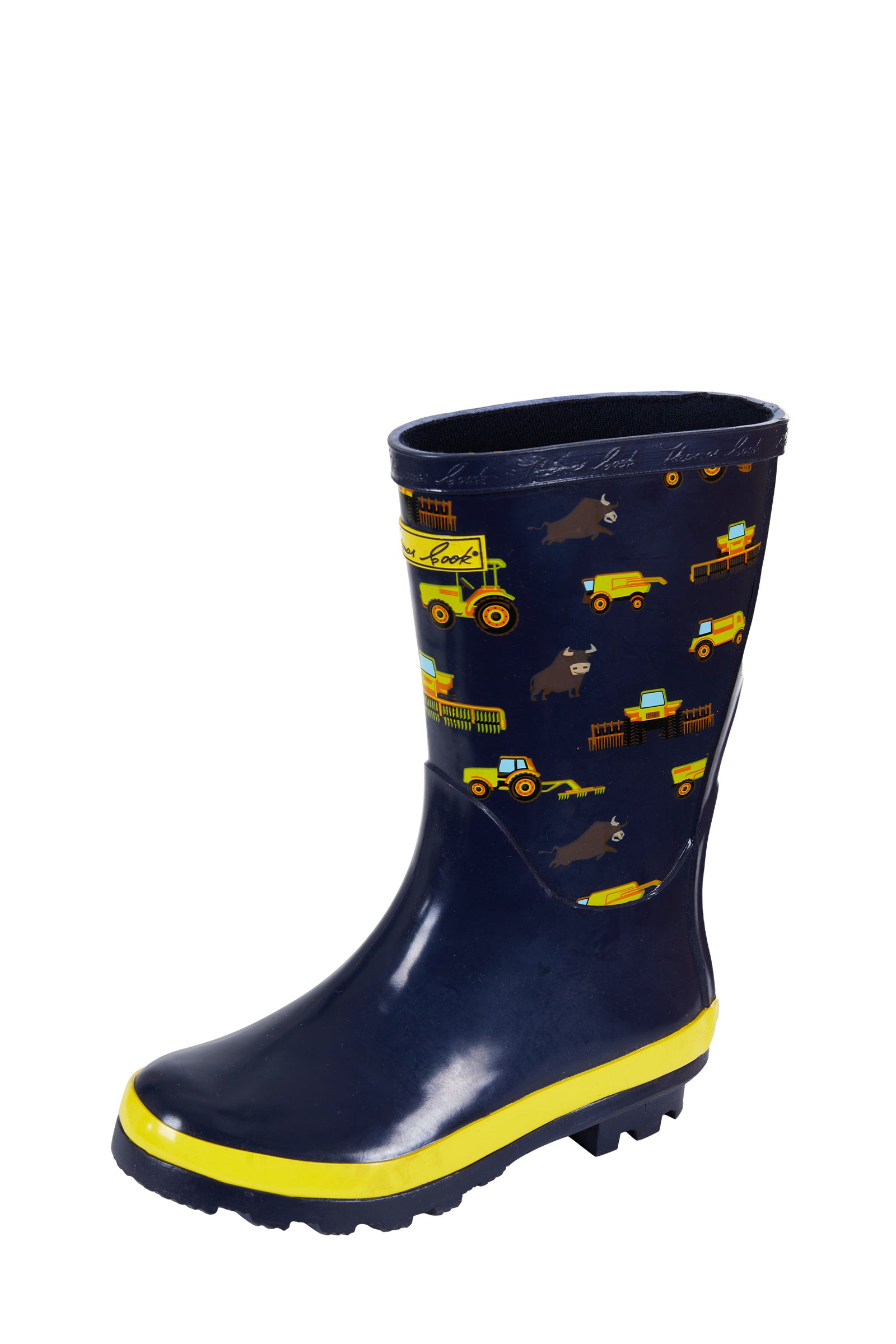 Thomas Cook Kids Gumboots | Kids On The Farm | Navy / Yellow