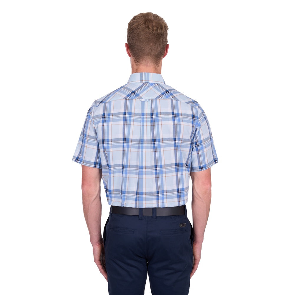 Thomas Cook Mens Shirt | Brian | Blue / Tan
