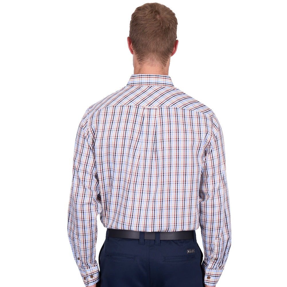 Thomas Cook Mens Shirt | Scott | Navy / Tan