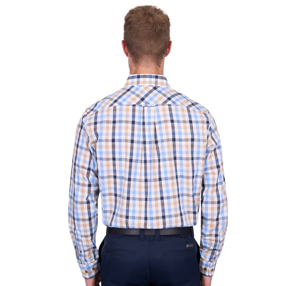 Thomas Cook Mens Shirt | Jesse | Navy / Tan