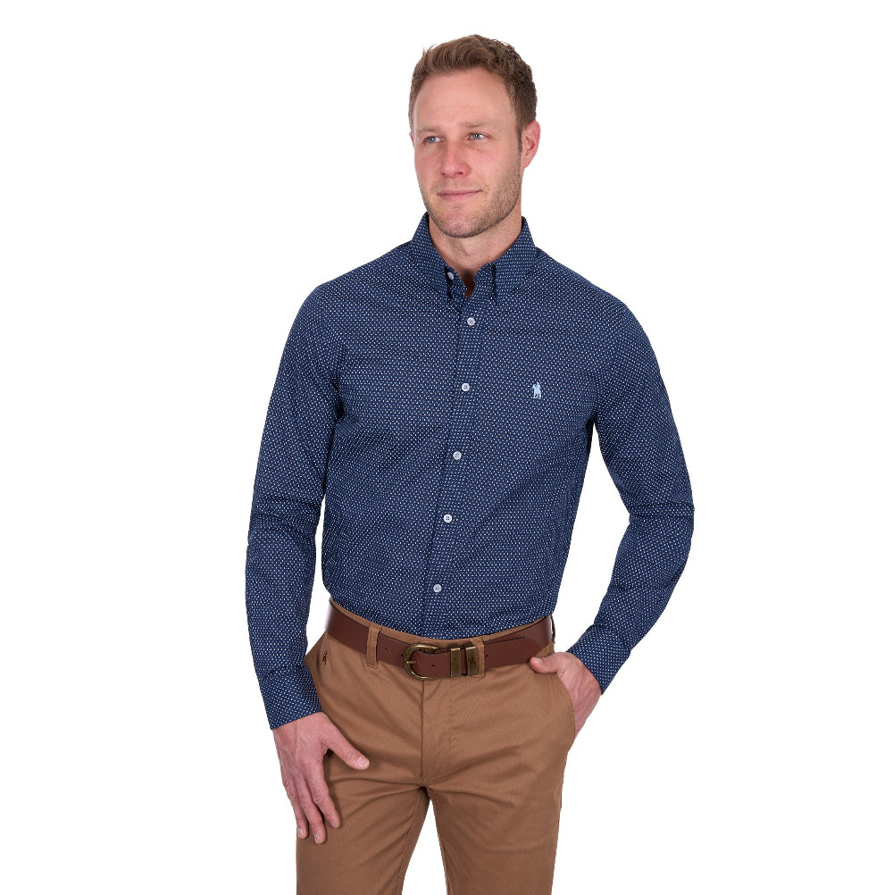 Thomas Cook Mens Tailored Shirt | David | Navy / Blue