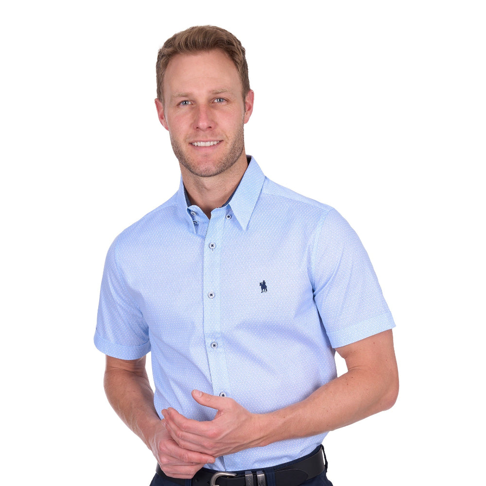 Thomas Cook Mens Tailored Shirt | Michael | White / Royal