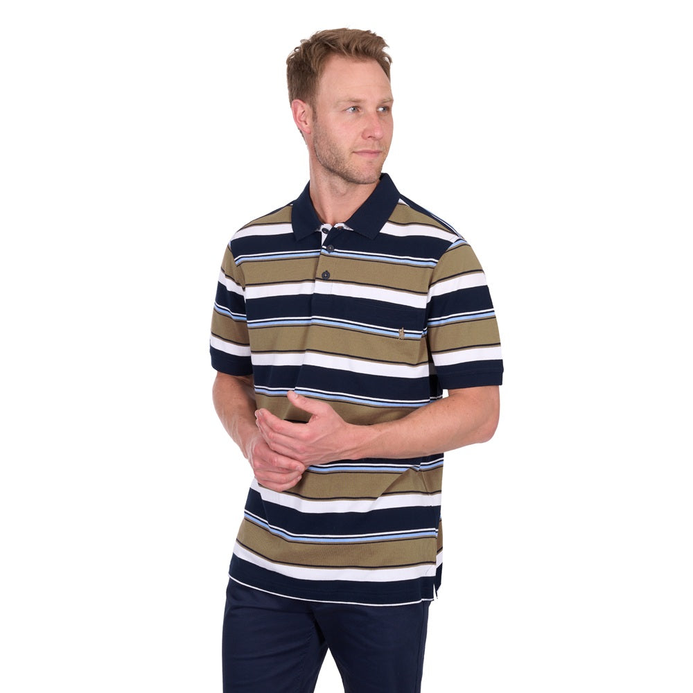Thomas Cook Mens Polo| Tim | Navy / Tan
