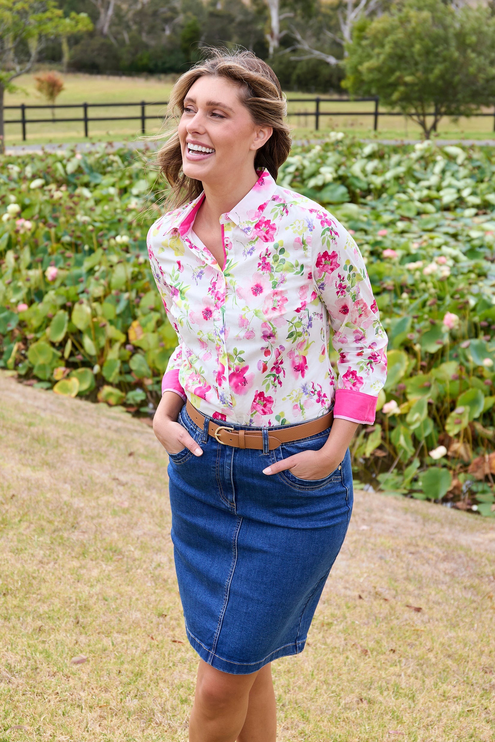 Thomas Cook Womens Shirt | Mila | Pink Floral