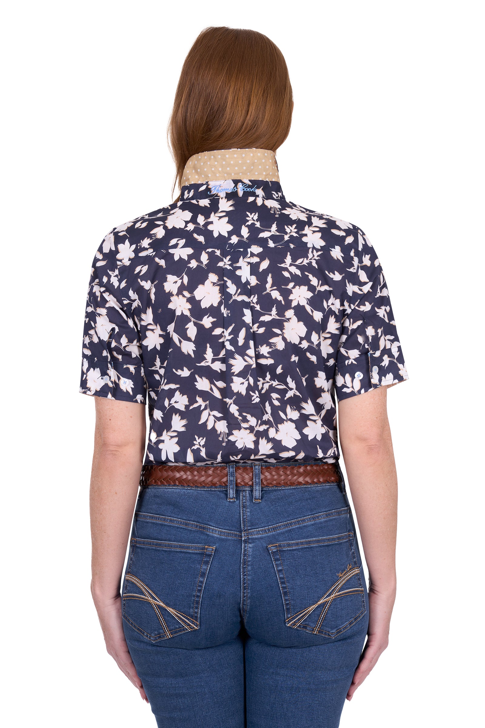 Thomas Cook Womens Shirt | Celine | Navy / Tan