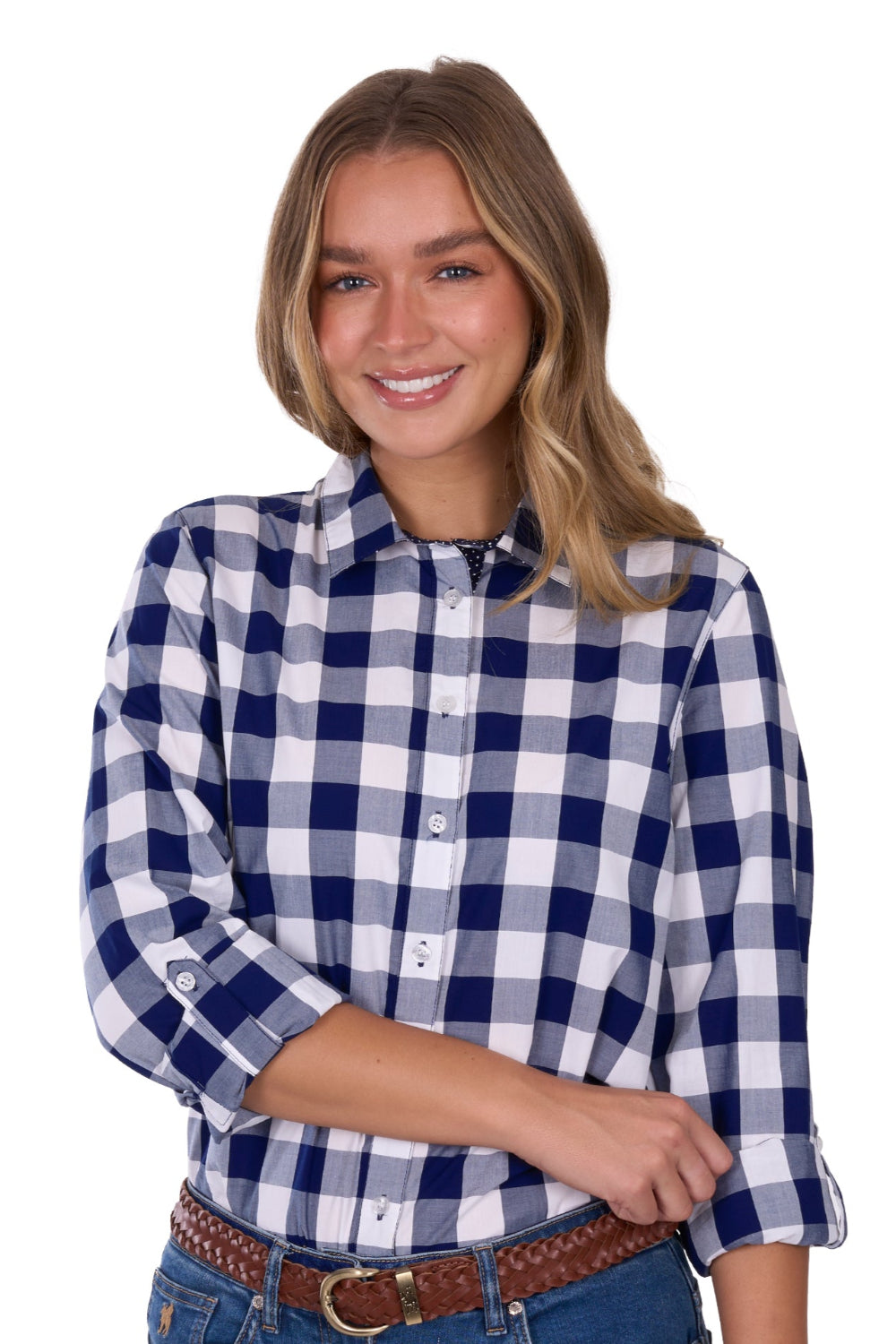 Thomas Cook Womens Shirt | Scarlet | Navy / White