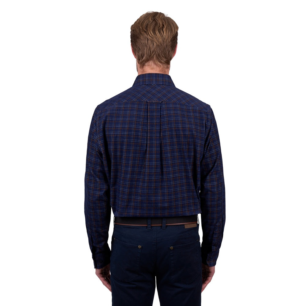 Thomas Cook Thermal Mens Shirt | Max | Navy / Tan