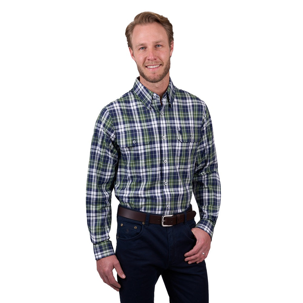 Thomas Cook Mens Shirt | Shane | Navy / Green