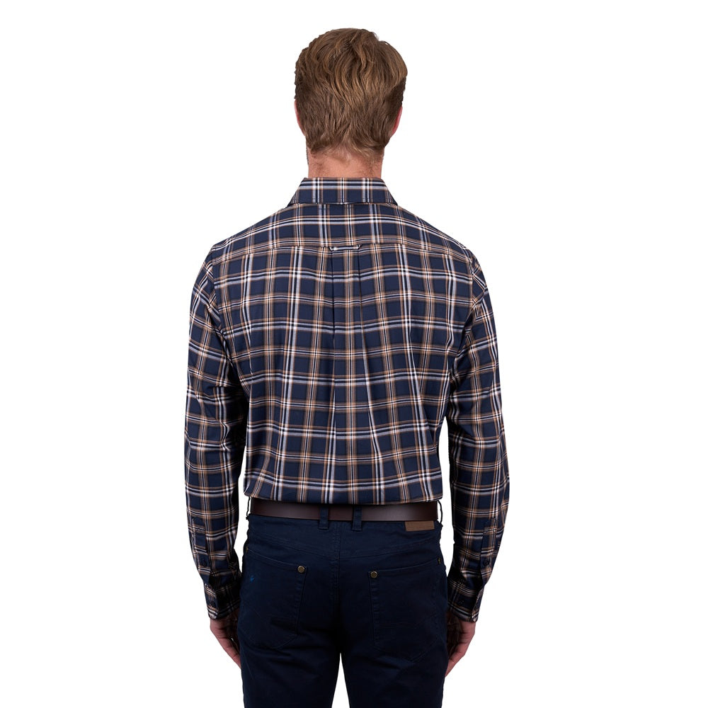 Thomas Cook Mens Shirt | Dylan | Navy / Tan