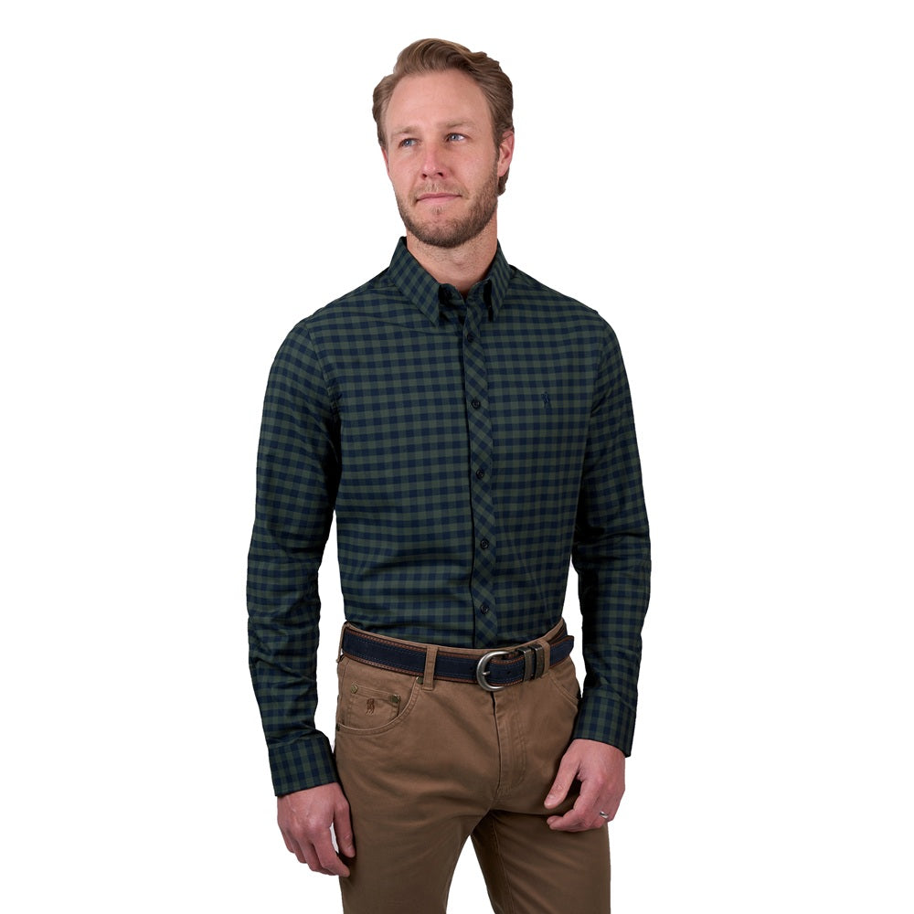 Thomas Cook Mens Tailored Shirt | Tim | Navy / Green