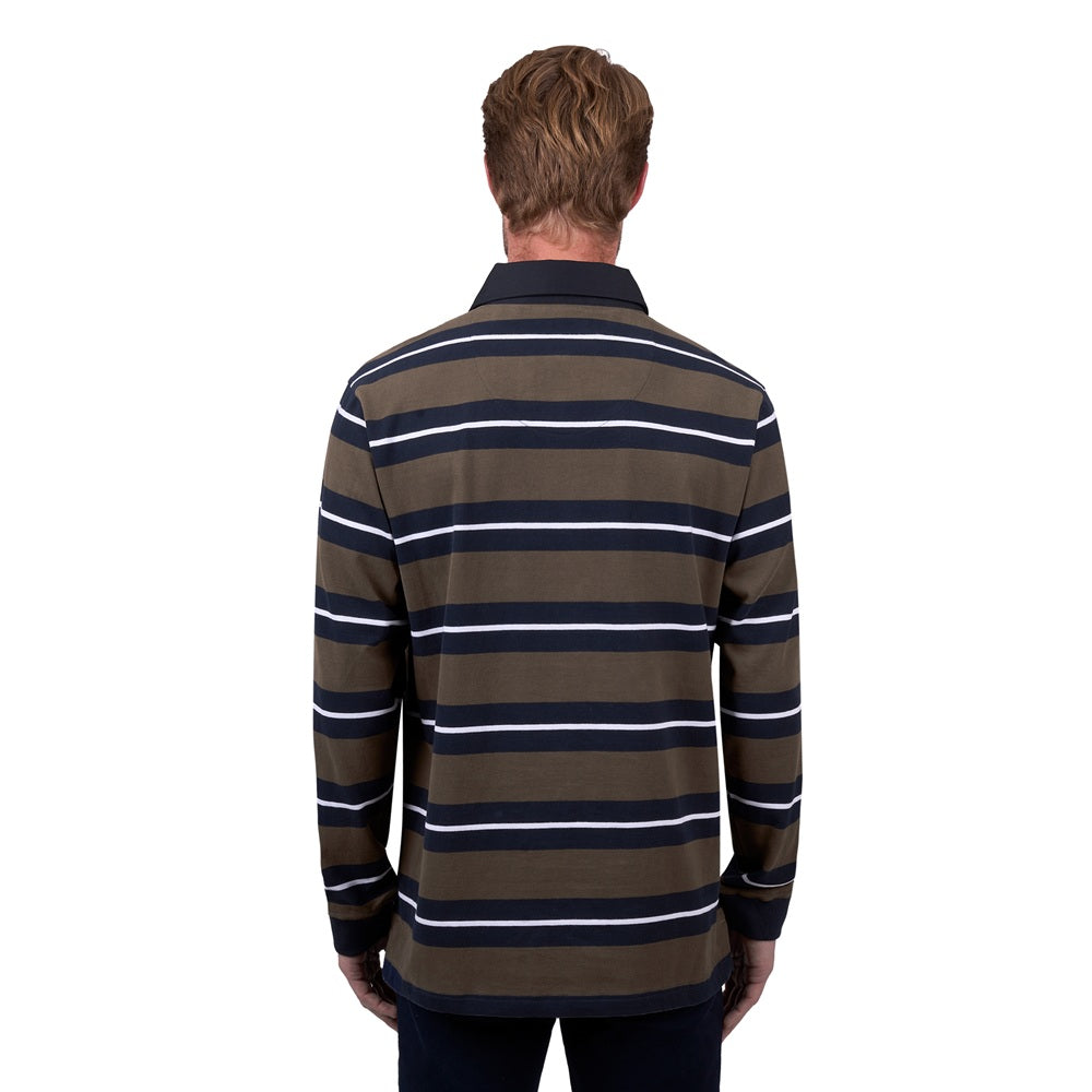 Thomas Cook Mens Rugby | Peter | Navy / Dark Tan