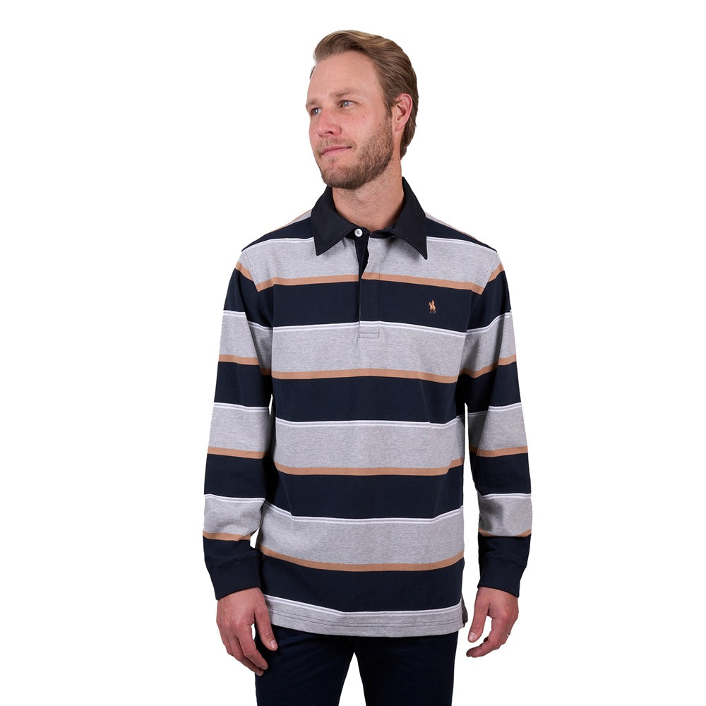 Thomas Cook Mens Rugby | Ollie | Navy / Grey Marle