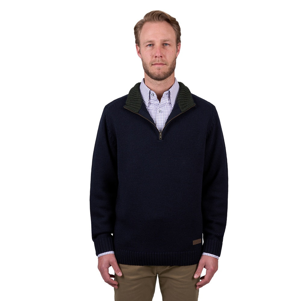 Thomas Cook Mens 1/4 Zip Jumper | Mason | Navy