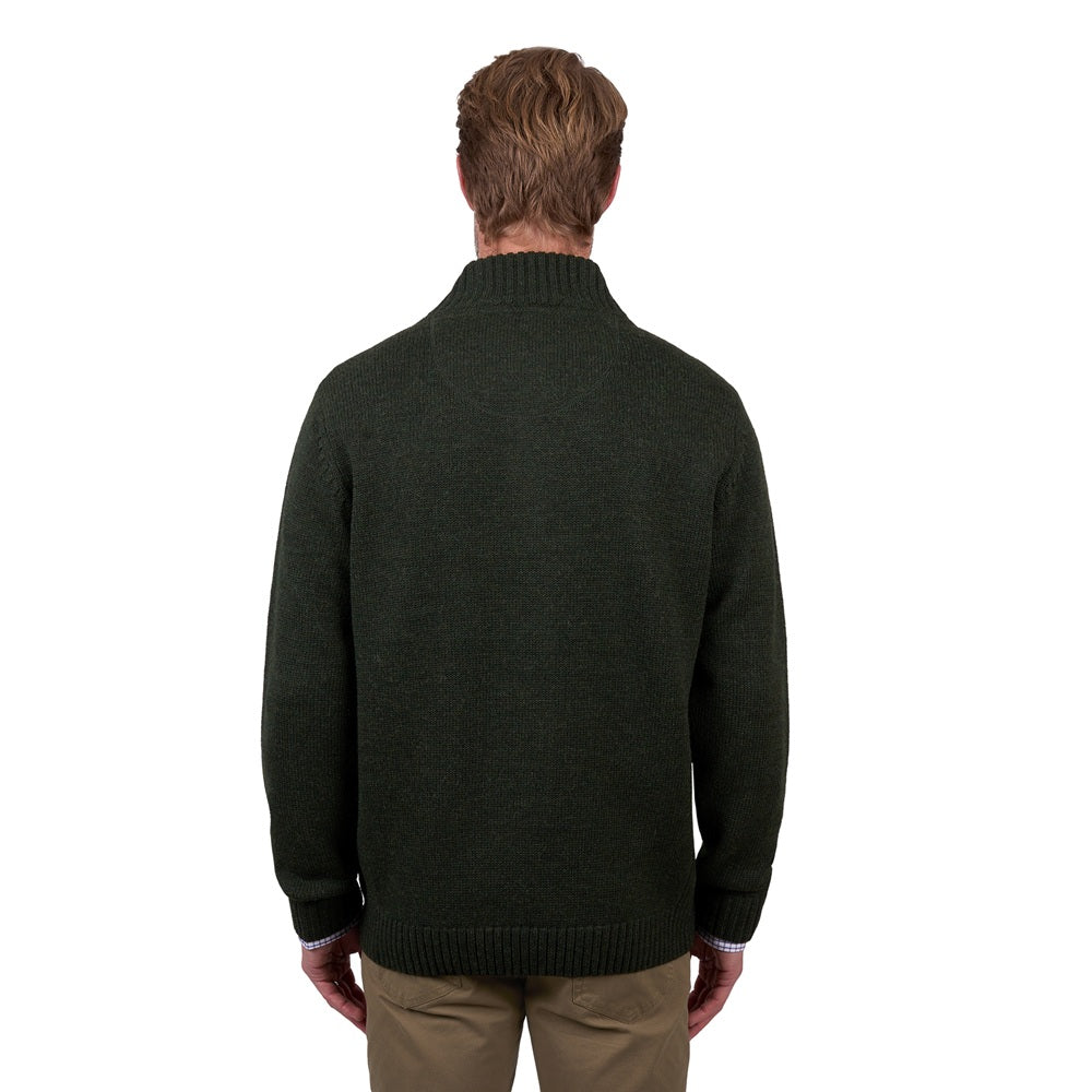 Thomas Cook Mens 1/4 Zip Jumper | Mason | Olive Marle