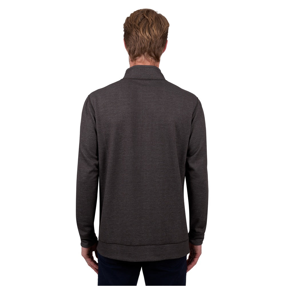 Thomas Cook Mens 1/4 Zip Jumper | Vic | Navy / Dark Tan