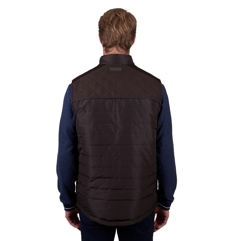 Thomas Cook Mens Vest | Nathan | Dark Brown / Navy
