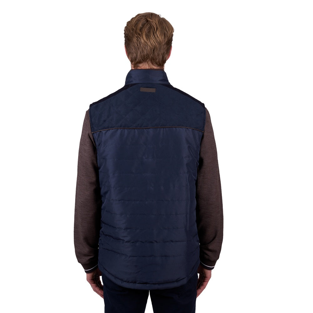 Thomas Cook Mens Vest | Nathan | Dark Brown / Navy