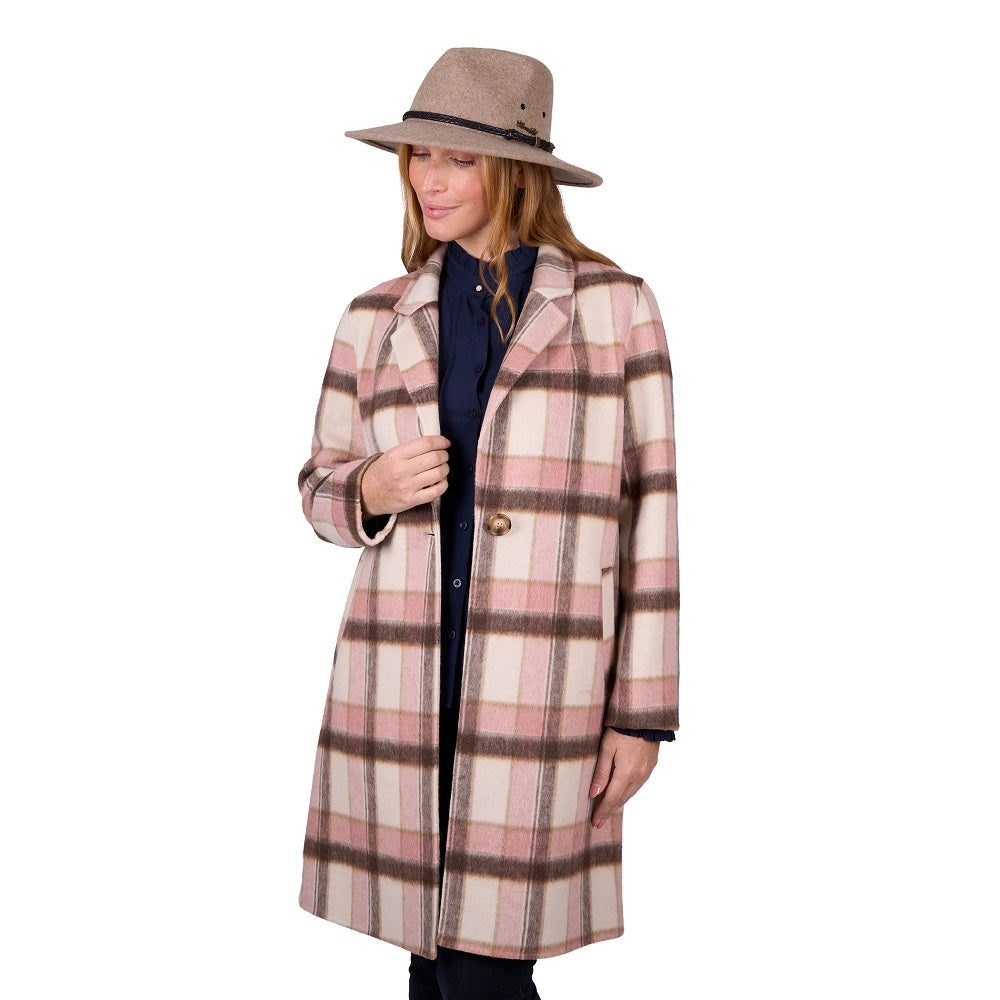 Thomas Cook Womens Coat | Leicester | Pink Wool