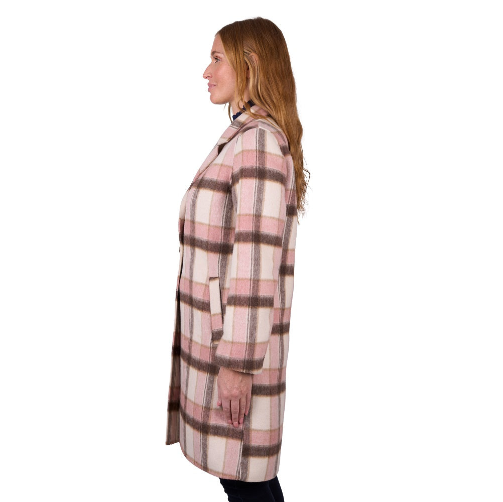 Thomas Cook Womens Coat | Leicester | Pink Wool
