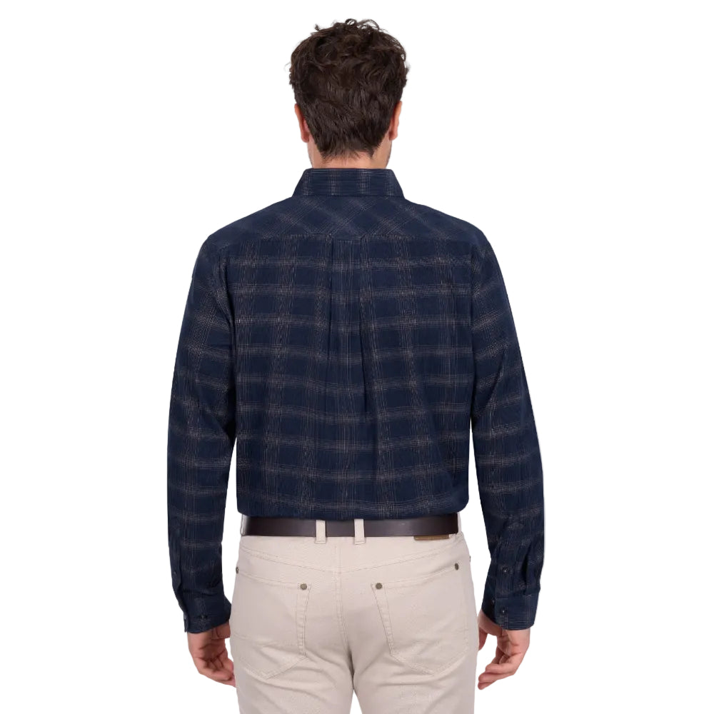 Thomas Cook Mens Thermal Shirt | Ronald | Navy / Tan
