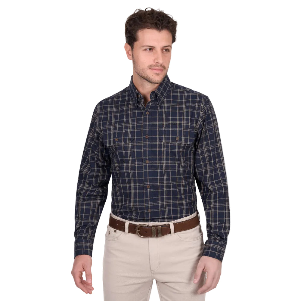 Thomas Cook Mens Shirt | Adam | Navy / Tan