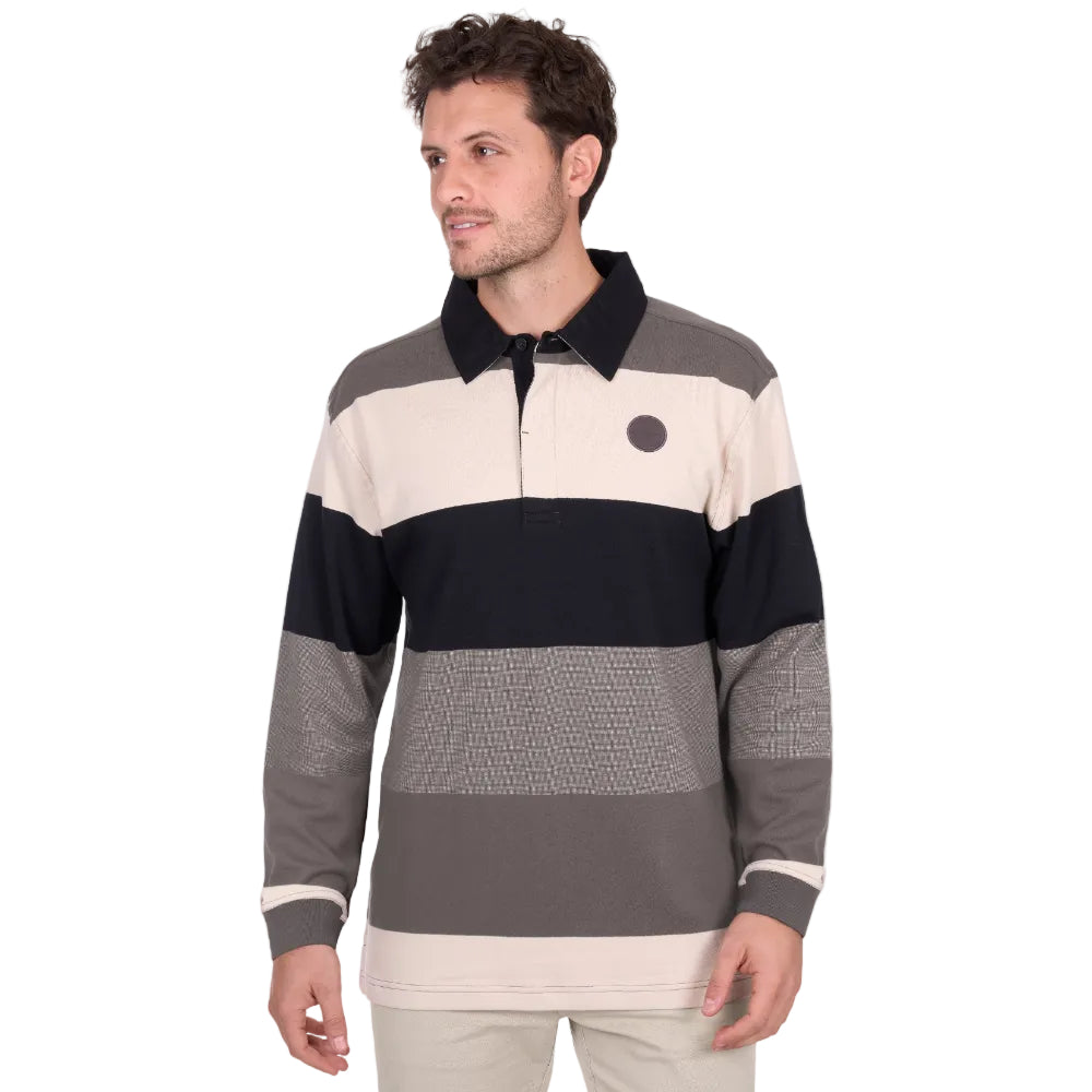 Thomas Cook Mens Rugby | Brandon | Black / Oat