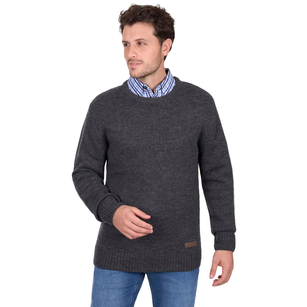 Thomas Cook Mens Crew Jumper | Terry | Charcoal Marle
