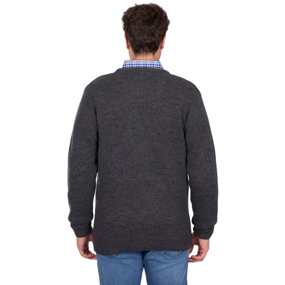 Thomas Cook Mens Crew Jumper | Terry | Charcoal Marle