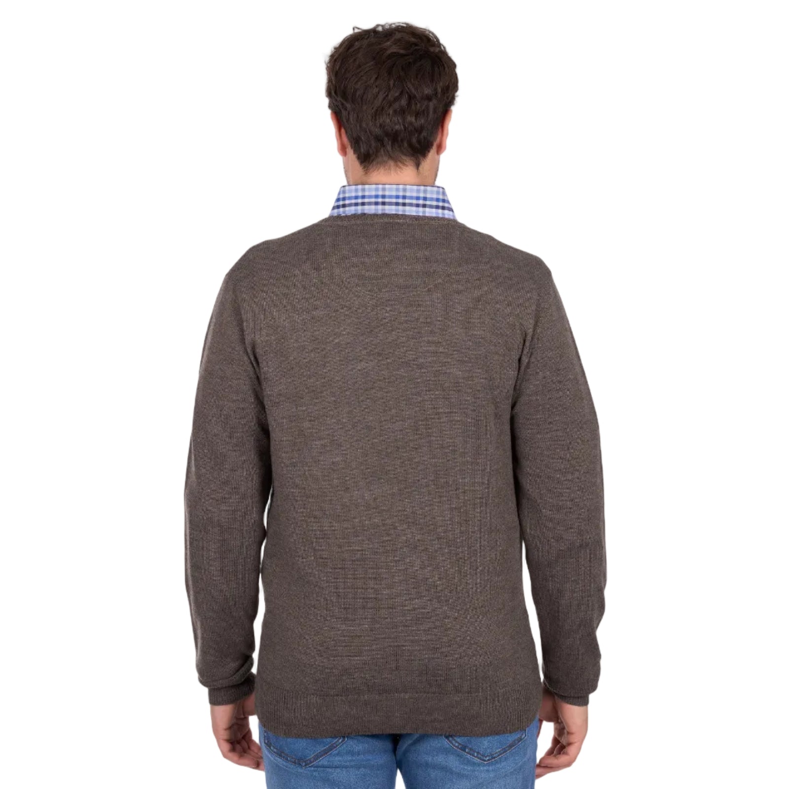 Thomas Cook Mens Crew Jumper | Blair | Tan Marle