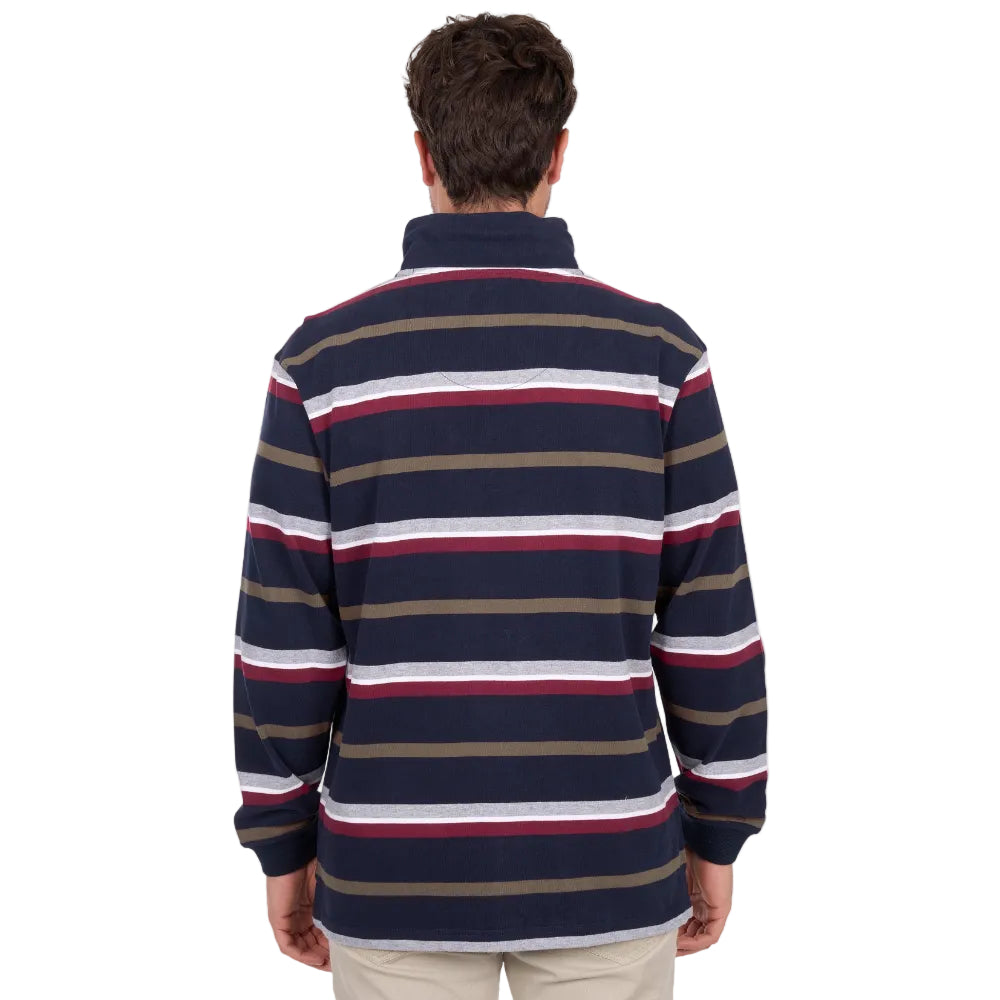 Thomas Cook Mens Rugby | Nicholas 1/4 Zip | Navy / Multi