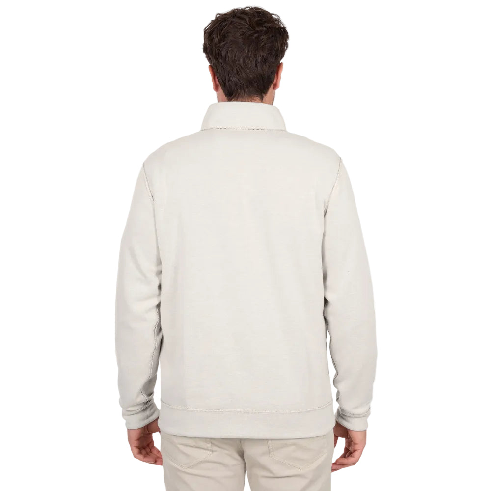 Thomas Cook Mens Jumper | Vic Reversible 1/4 Zip | Black / Oat Marle