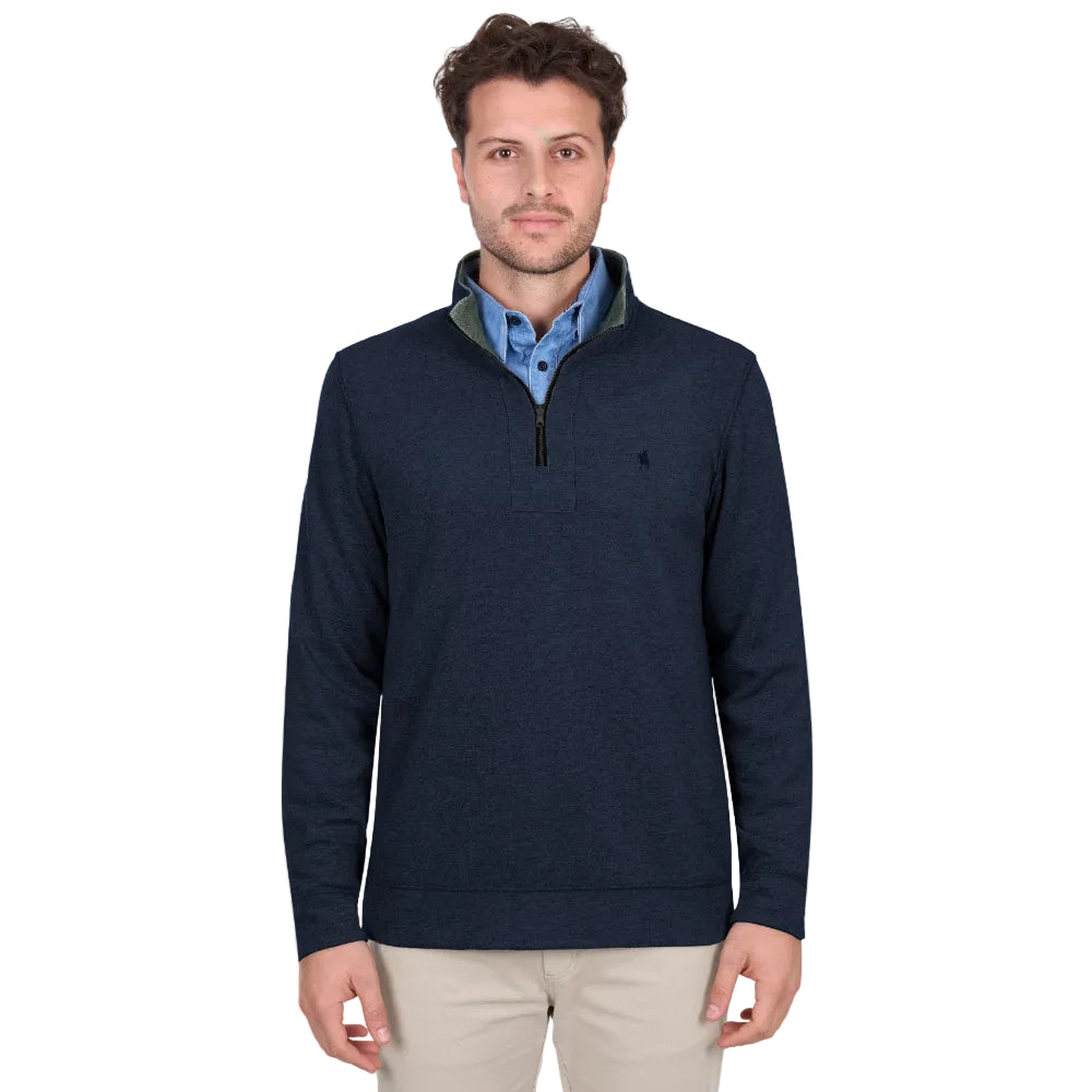 Thomas Cook Mens Jumper | Vic Reversible 1/4 Zip | Green / Navy