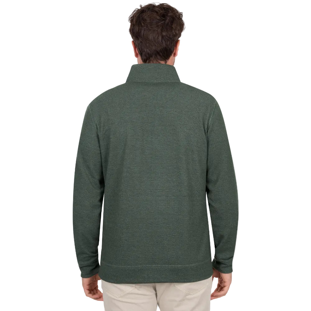 Thomas Cook Mens Jumper | Vic Reversible 1/4 Zip | Green / Navy