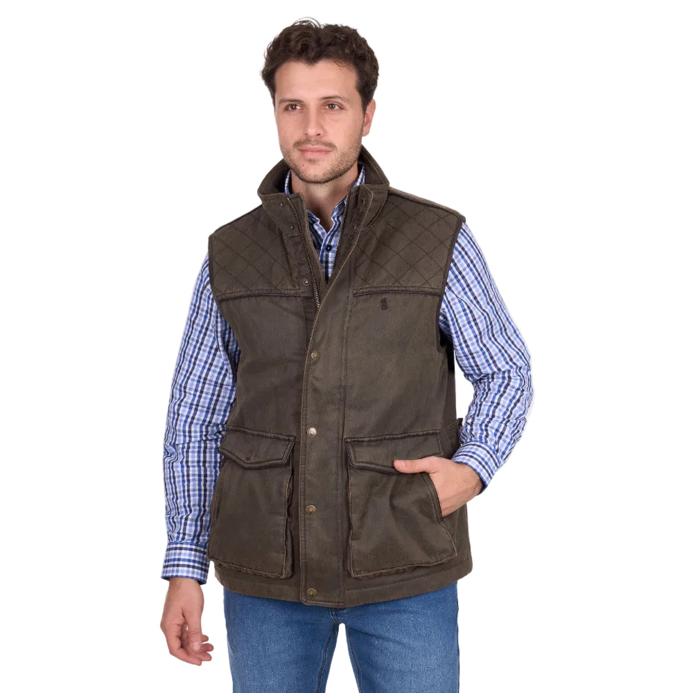 Thomas Cook Mens Vest | Marcus | Rustic Mulch