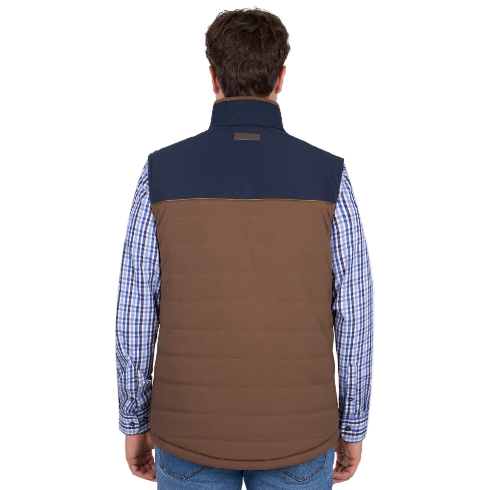 Thomas Cook Mens Vest | Toby Reversible | Navy / Tan