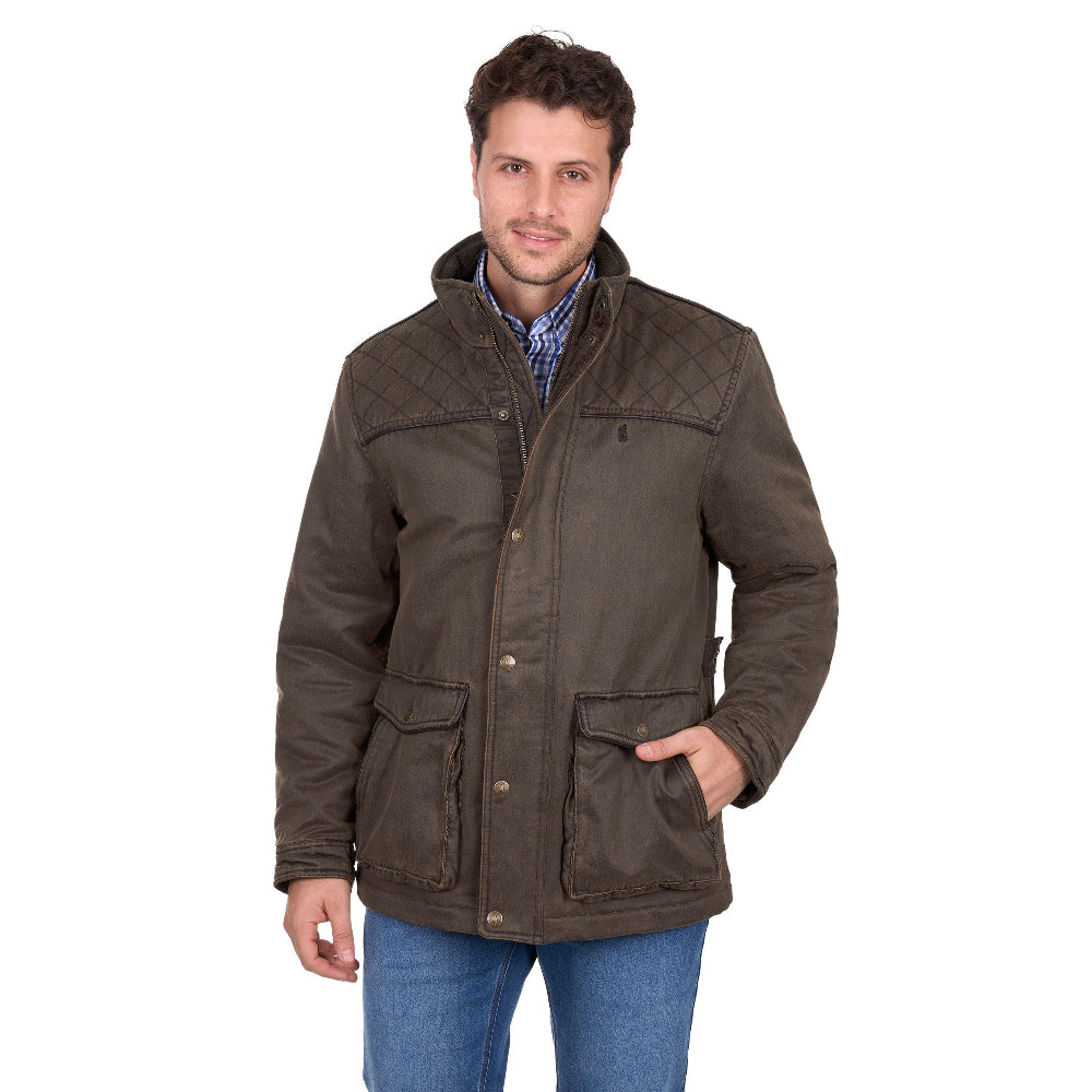 Thomas Cook Mens Jacket | Marcus | Rustic Mulch
