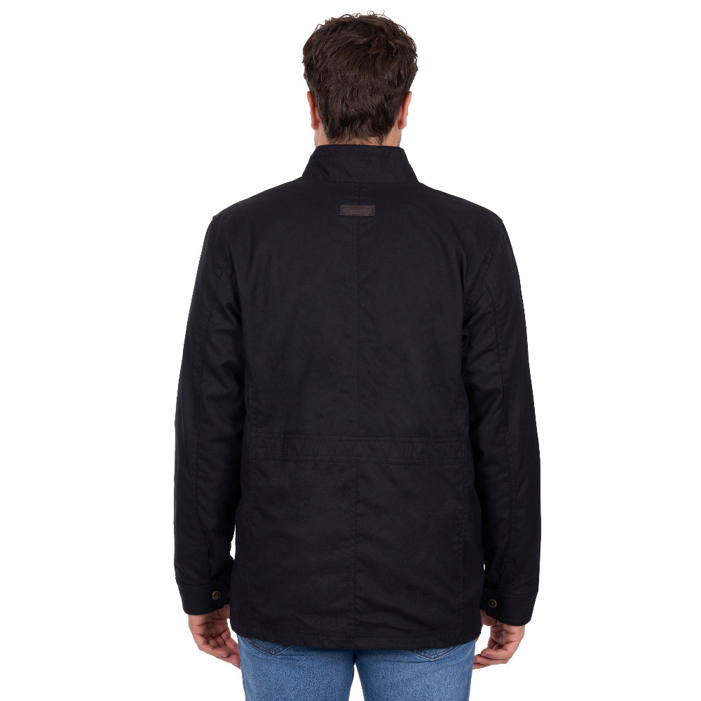Thomas Cook Mens Oilskin Jacket | Louis | Black