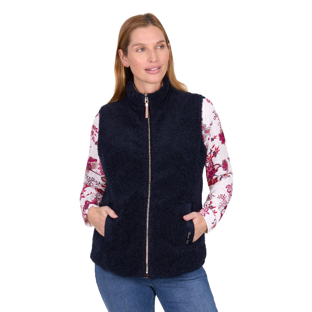 Thomas Cook Womens Vest | Astrid Revs | Navy / Tan