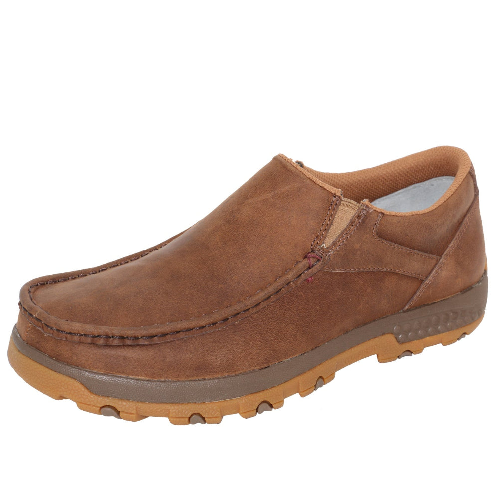 Twisted X Mens Slip-on Moc | Cellstretch | Brown