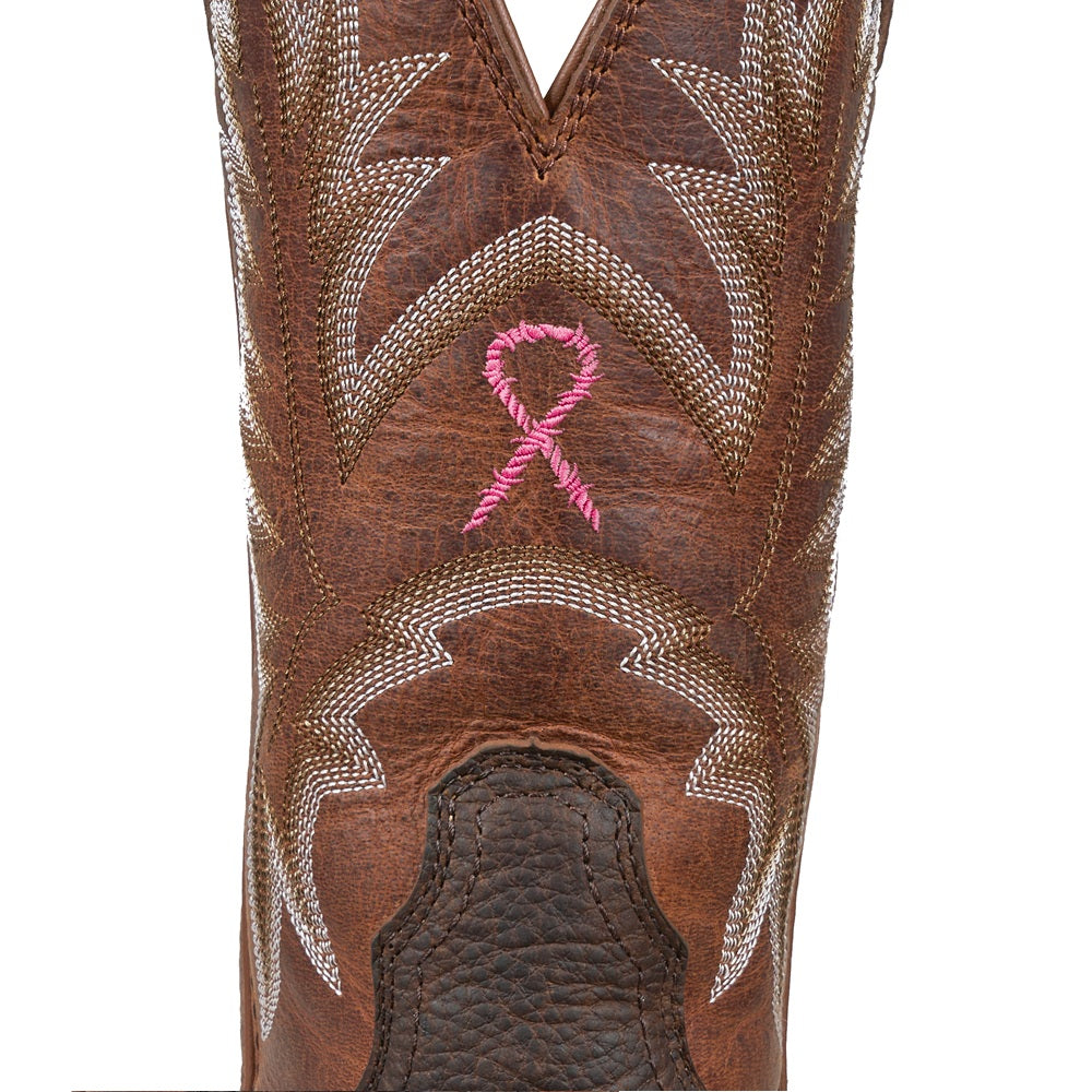 Twisted X Mens Western Boot | 11 Pink Tech X 1 | Tobacco Brown / Adobe