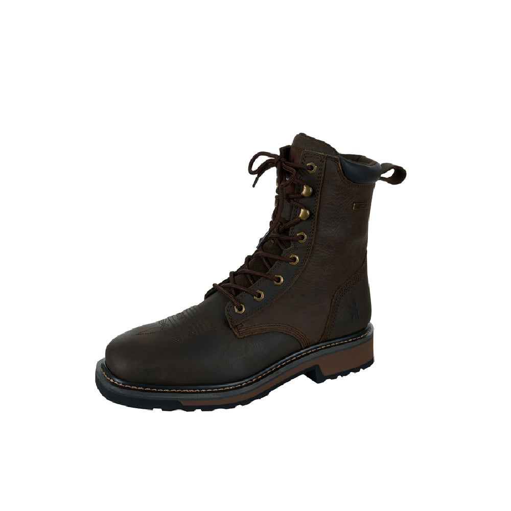 Thomas Cook Mens Zip Work Boots | Granite | Dark Brown