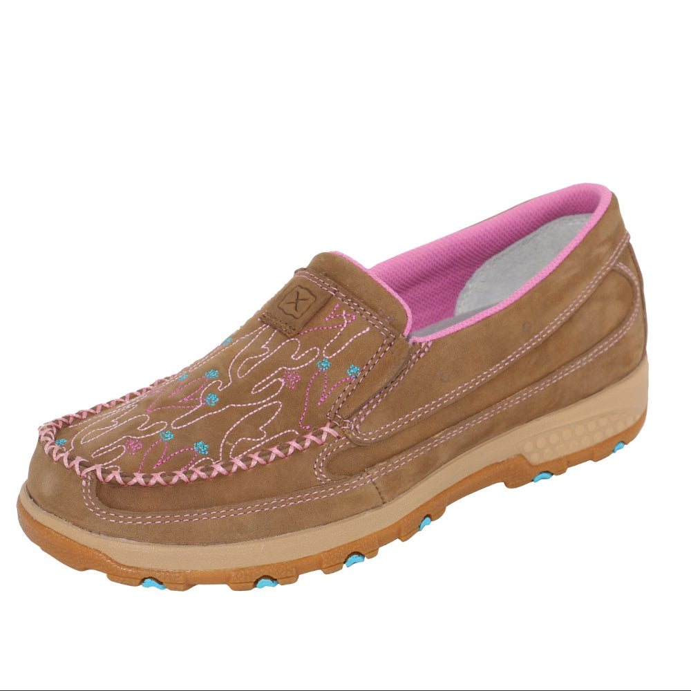 Twisted X Womens Slip-on | Cactus Cellstretch | Brown / Multi